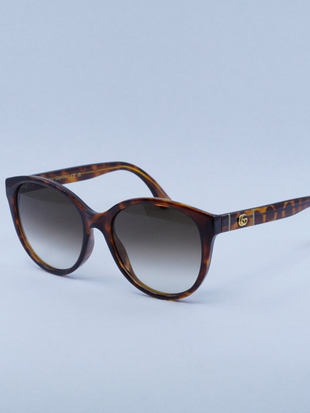 Gucci GG0631S 002 Sunglasses Havana Round Frame, Brown Lenses